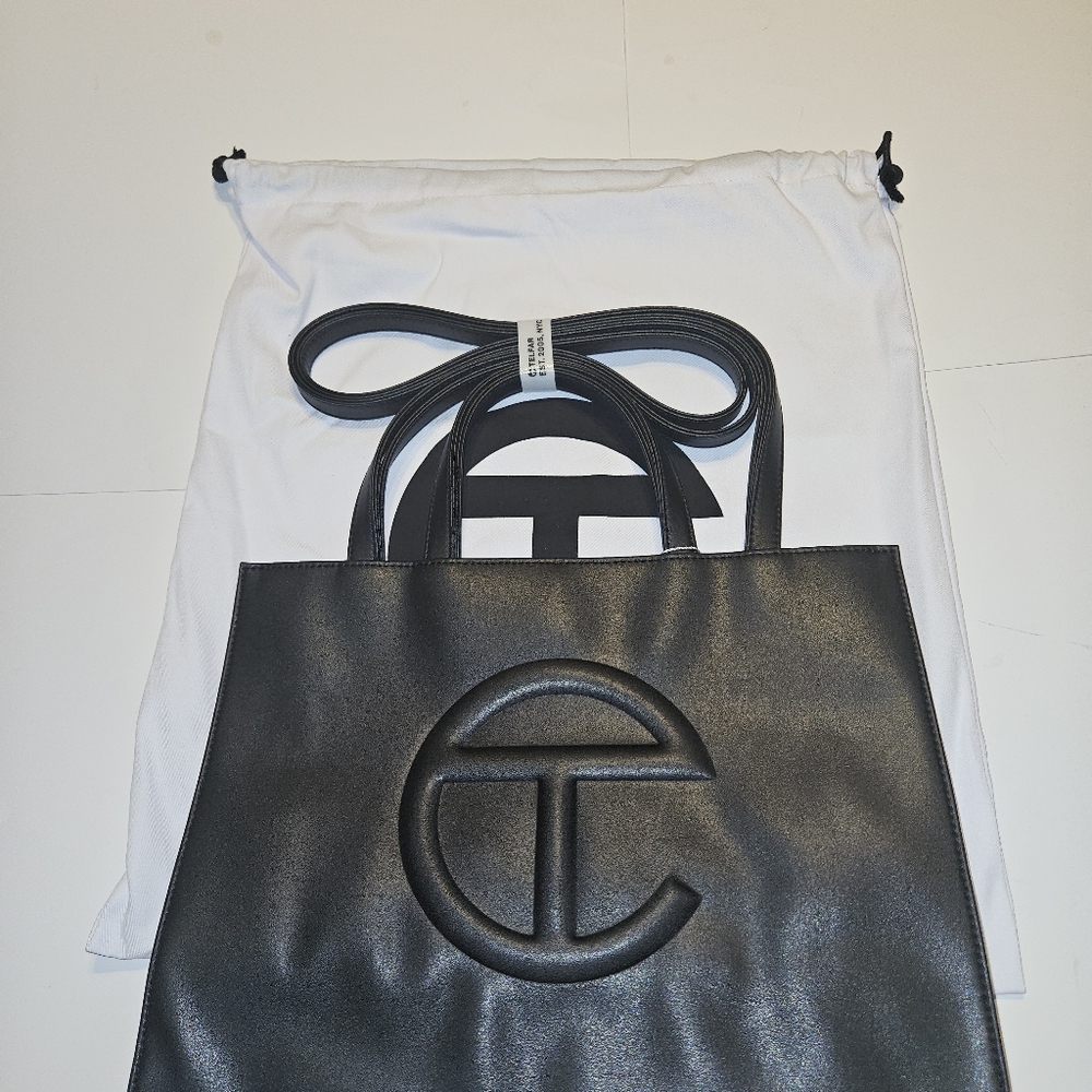 Medium  Telfar Shopping Bag - Black - Picture 2 of 16